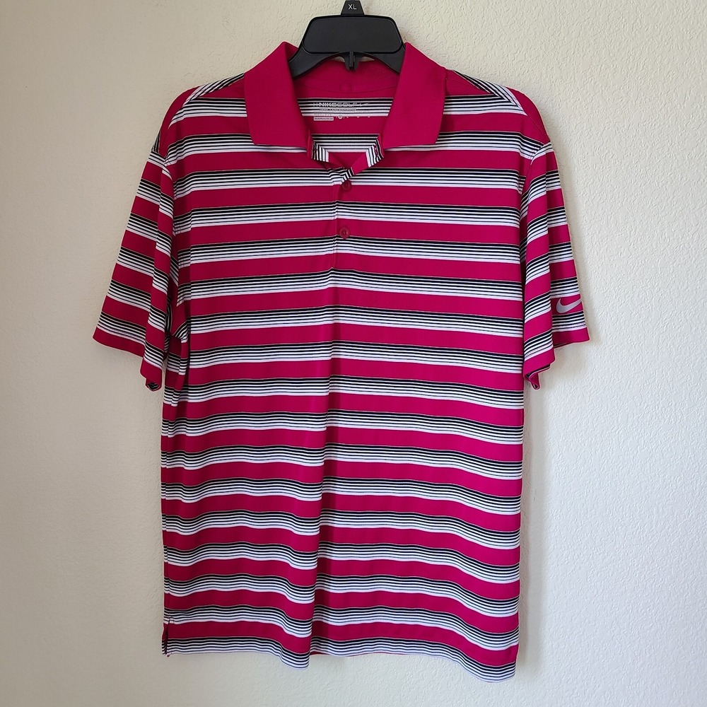 Nike‎ Golf Men Polo Shirt Size M Athletic Outdoors Coach Gym Teacher Casual